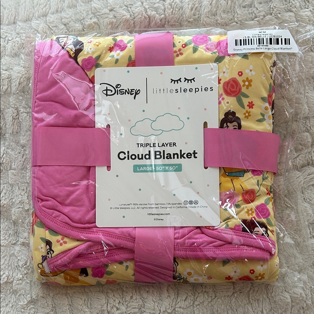 Disney Princess Belle Little Sleepies Cloud Blanket